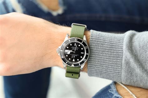 straps for rolex submariner|rolex submariner on nato strap.